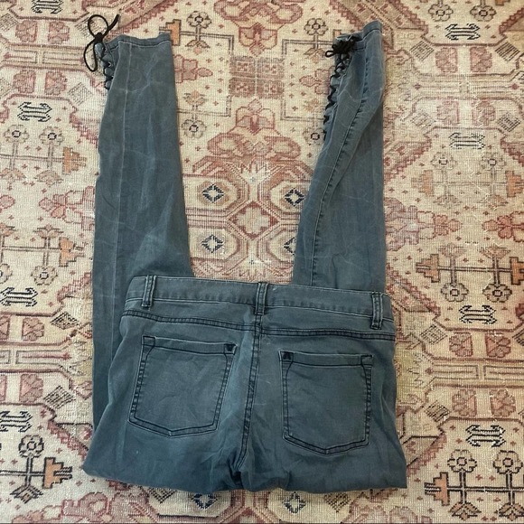 RVCA ankle tie skinny jeans - Picture 4 of 5